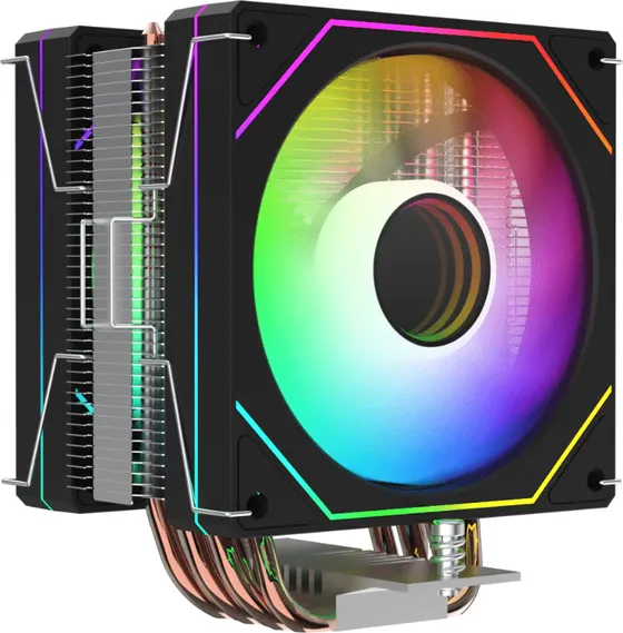 Cooler CPU ProGaming TwinStorm X6, 6 Heatpipes, 2 ventilatoare ARGB, PWM, 395W