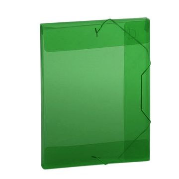 Pasta Aba Elástico 335 x 245mm Lombo 3,0cm Verde Solft Polibras - Pacote com 10 Unidades - 160408