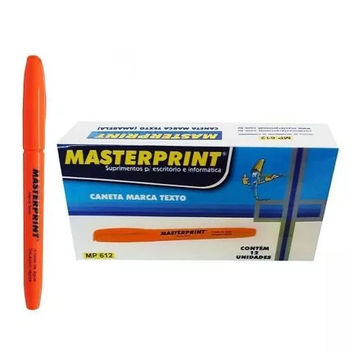 Caneta Marca Texto Laranja Caixa com 12 Unidades - Masterprint - MP612-SINOP-03