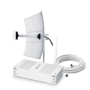Repetidor de Sinal de Celular Kit Antena de 2600 MHz 70 DB + Cabo de 15 Metros Aquário - RP-2670