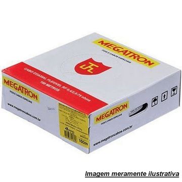Cabo Coaxial RF 4.0mm 75 OHMS com Bipolar Blindado Megatron - 1615 - Rolo com 100 Metros