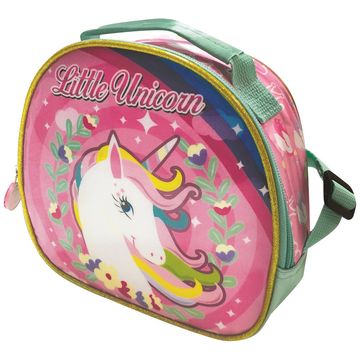 Lancheira Infantil Little Unicornio Verde Kit - 214832