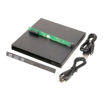 Gaveta Externa Case para Gravadora de Notebook 9,5mm Preto F3 - 214