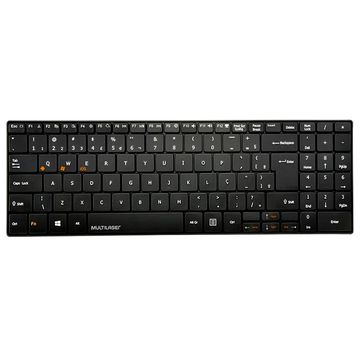 Teclado Bluetooth Multimidia Slim Multilaser compatível com Android, Windows e IOS Preto - TC220