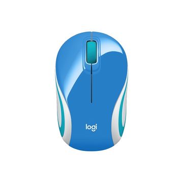 Mouse Sem Fio Mini Logitech Azul M187 - 910-005360-SINOP-03