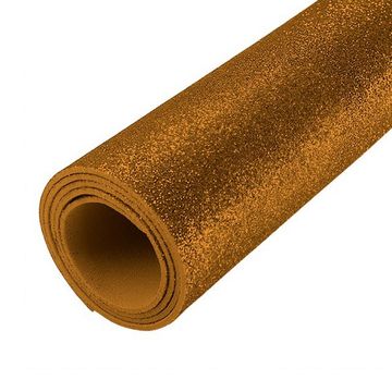 Eva com Glitter 40x48 Centímetros 2mm BRW Pacote com 10 Unidades Bronze - PE3015