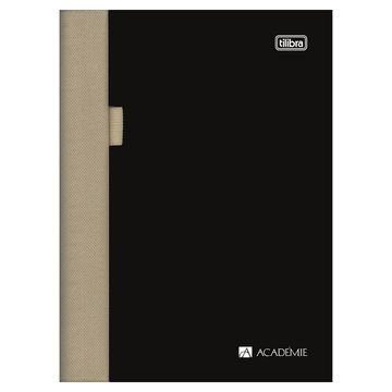Caderno Sketchbook Capa Plástica Espiral 70 Fls 210x275 Sem Pauta Sense Académie Preto - Unitário - Tilibra - 113352