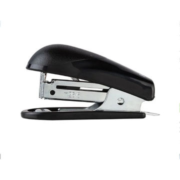 Grampeador Mini Plástico 15 Folhas Preto Maxprint com Extrator de Grampos - Unitário - 714154 MXG15