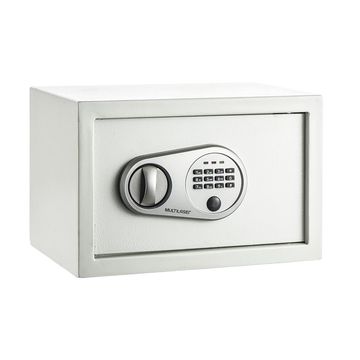 Cofre Eletrônico com Senha e Chave 20x31x20cm Branco Multilaser - OF008-SINOP-03