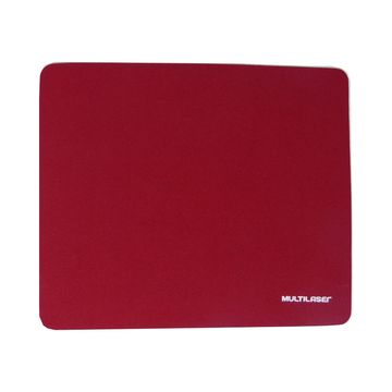Mouse Pad Liso Slim Vermelho em Tecido Multilaser - AC066-SINOP-03