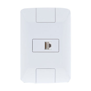 Tomada para Telefone RJ-11 Aria com Espelho 4x2 Branco Tramontina - 57241/019 - 131494