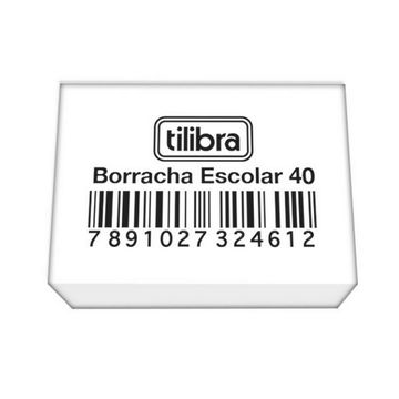 Borracha Branca N° 40 Caixa com 40 Unidades - Tilibra - 324612