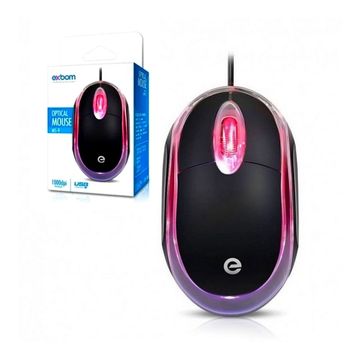 Mouse USB Exbom MS-9 1000 Dpi Preto - 3231-SINOP-03