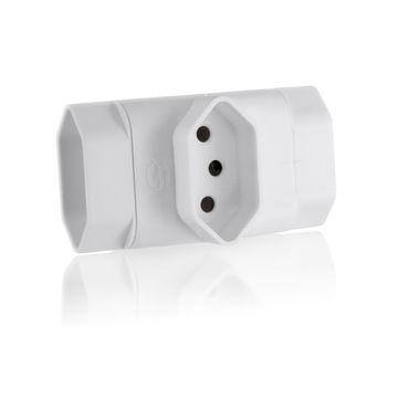 Adaptador Tomada T 3 Tomadas 3 Pinos 10A Branco Multilaser - WI217-SINOP-03