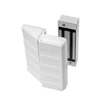 Fechadura EletroMagnética com sensor 24V Branca - AGL - AL200-SINOP-03