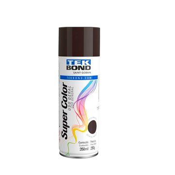 Tinta Spray Super Color Marrom Uso Geral 350ml/250g - Tekbond - 23201006900