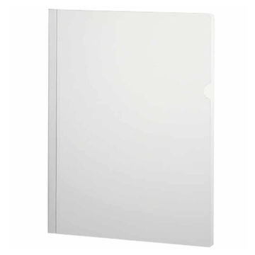 Pasta Canaleta Plástico A4 Cristal Plastpark - Pacote com 5 Unidades - 4411
