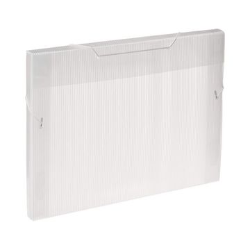 Pasta Aba Elástico 335 x 245mm Lombo 3,5cm Cristal Nova Onda Polibras - Pacote com 10 Unidades - 20317
