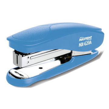 Grampeador de Mesa Plástico 20 Folhas Azul Maxprint com Extrator de Grampos - MX-G20A - 715218