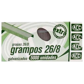 Grampos Galvanizado 26/8 Caixa com 5000 Unidades - ACC - 9.24.13.25-7
