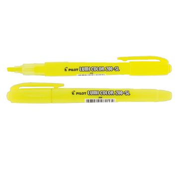 Caneta Marca Texto Amarelo Lumi Color 200-SL Caixa com 12 Unidades - Pilot - 1440002CX012AM-SINOP-03