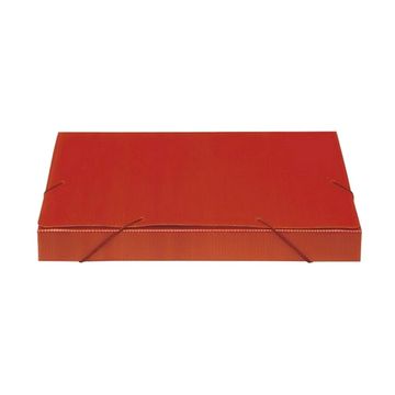 Pasta Aba Elástico 340 x 245mm Lombo 3,5cm Vermelho Nova Onda Polibras - Pacote com 10 Unidades - 20307