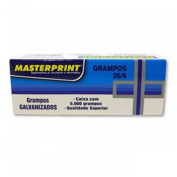 Grampos Galvanizado 26/6 Caixa com 5000 Unidades - Masterprint - 303010002/134958-SINOP-03