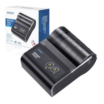 Mini Impressora Térmica Portátil Bluetooth Não Fiscal 80mm Exbom - ITF-P80HBT
