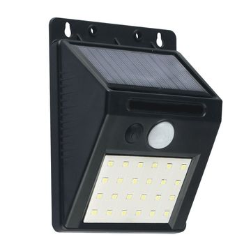 Arandela Solar Led 0,8W 3000K 60lm com Sensor de Presença IP44 Preto Elgin - 48ARSOLOO100