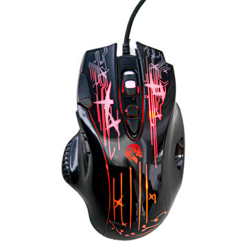 Mouse USB Gamer Hayom MU2905 2400dpi Preto com Led RGB-SINOP-03