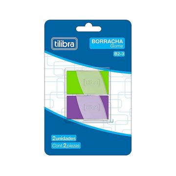 Borracha Neon com Capa Blister com 2 Unidades - Tilibra - 291536b