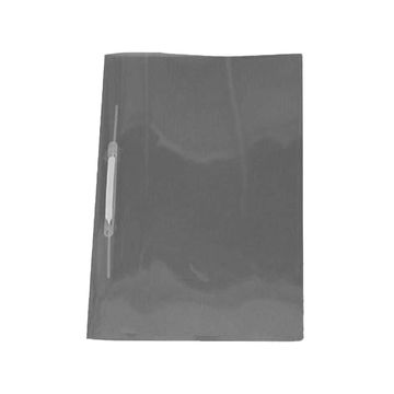 Pasta Grampo Trilho Plástico Polibras Fumê Soft - Pacote com 10 Unidades - 160616-SINOP-03