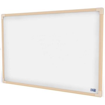 Quadro Branco 90x60 Cm com Moldura de Madeira Tilibra - 291552-SINOP-03