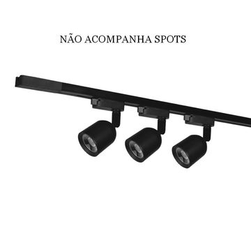 Trilho para Spot Preto T1 2 Metros Bivolt Elegance Avant - 251101006 / 251715870-SINOP-03