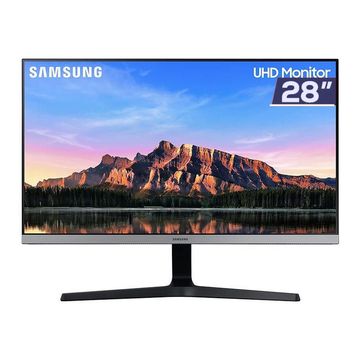 Monitor Samsung LU28R550UQLMZD Tela 28 LED 4K Ultra HD Preto e Prata 2 HDMI + DisplayPort