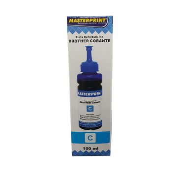 Tinta Bulk Ink Brother Cyan Corante 100ml Masterprint - R-BP100C