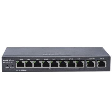 Roteador VPN Multi-Wan Ruijie | Reyee RG-EG210G-P 10 Portas Gigabit PoE