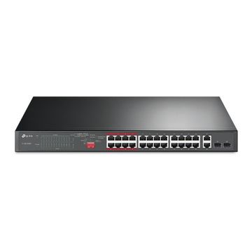 Switch PoE+ Tp-Link TL-SL1226P 24 Portas 10/100 Mbps + 2 Portas 10/100/1000 + 2 Portas SFP