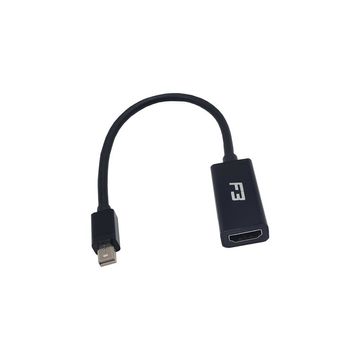 Conversor Mini DisplayPort Macho para HDMI Fêmea Preto F3 - 259 - com Cabo de 15cm