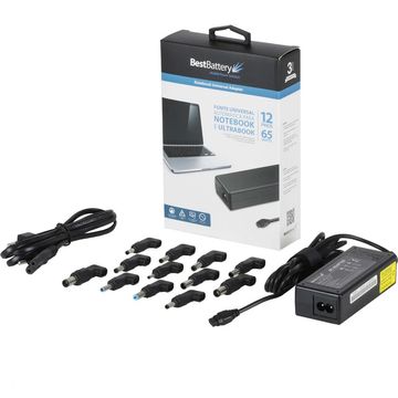 Fonte para Notebook Universal 65W 18V a 20V Bivolt BestBattery - BB20-UN1265-SINOP-03