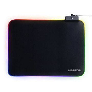 Mouse Pad Gamer Cronos Antiderrapante Warrior Rgb 35x24x0,3cm Preto - AC333 - Vendido Unitário-SINOP-03