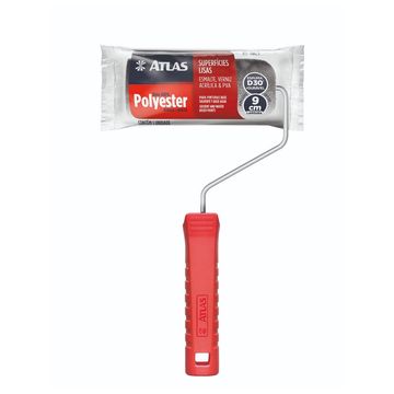 Rolo para Pintura Espuma Cinza 100% Poliester 9 cm Atlas - 406/9-SINOP-03