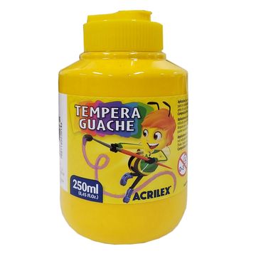 Tinta Guache Amarelo Ouro 250ml Acrilex - Unitário - 020250505-SINOP-03