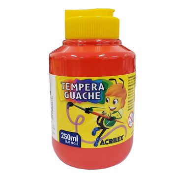 Tinta Guache Vermelho Fogo 250ml  Acrilex - Unitário - 020250507-SINOP-03