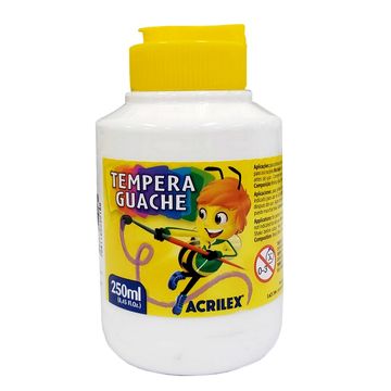 Tinta Guache Branco 250ml Acrilex - Unitário - 020250519-SINOP-03