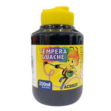 Tinta Guache Preto 250ml Acrilex - Unitário - 020250520-SINOP-03