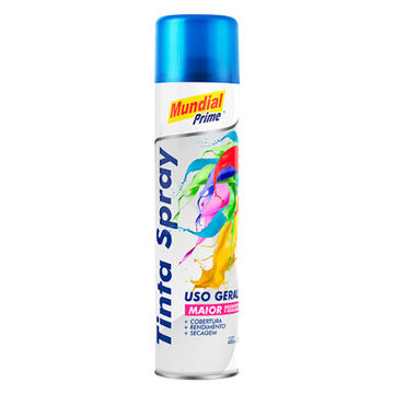 Tinta Spray Multiuso 400ml Mundial Prime Azul Metálico - AE1000058-SINOP-03