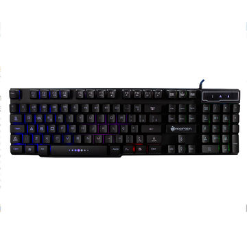 Teclado USB Gamer Hoopson Multimídia com Led - Preto - TPC-061X-SINOP-03