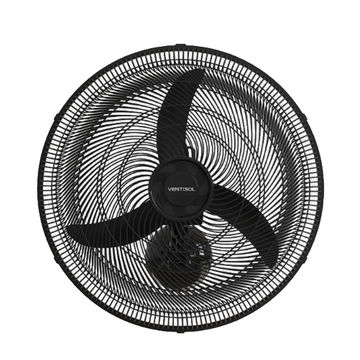 Ventilador de Parede Ventisol 50CM 127 Volts 130 Watts 3 Pás Preto - 14063-SINOP-03