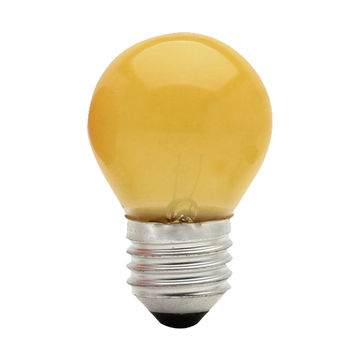 Lâmpada Bolinha 15 Watts E27 127 Volts BG-45 Amarelo Brasfort - 8479 - Vendido Unitário-SINOP-03